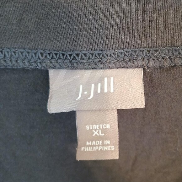 J. Jill dark gray XL stretchy midi length skirt - Picture 3 of 3
